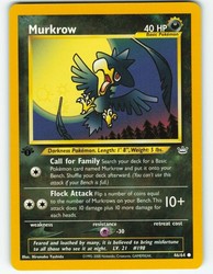 Murkrow 46/64 Neo Revelation 1st Edition