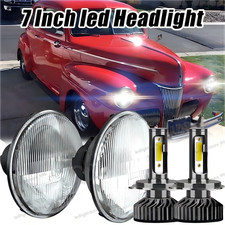 7 Inch Round Led Headlights 2pcs For Ford Deluxe 1939 1940 1941 1942-1951 A