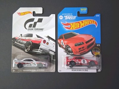 2016-17 Hot Wheels NISSAN SKYLINE GT-R (R34) Lot Gran Turismo & Need for Speed