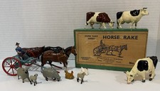 Vintage Britains Model Farm Series Horse Take No. 8F Painted Lead Playset 
