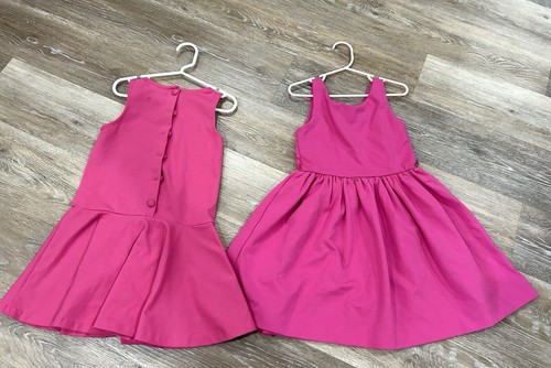 Polo Ralph Lauren Set of 2 Sleeveless Pink Cotton Girls Dresses Size 5T - Picture 6 of 8