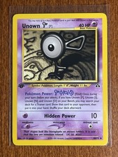 [NM/MINT] 2001 Pokemon Neo Discovery Unown [F] 1st Edition #48/75 Uncommon on eBay