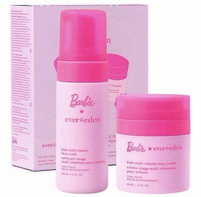 Evereden Barbie Kids Happy Face Duo - Skin Care Set for Kids NEW SEALED