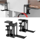 Sleek and Functional Height Adjusting Metal Laptop Holder in Elegant Black