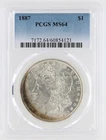 1887 Morgan Silver Dollar PCGS MS64 S$1 Philadelphia Minted No Reserve