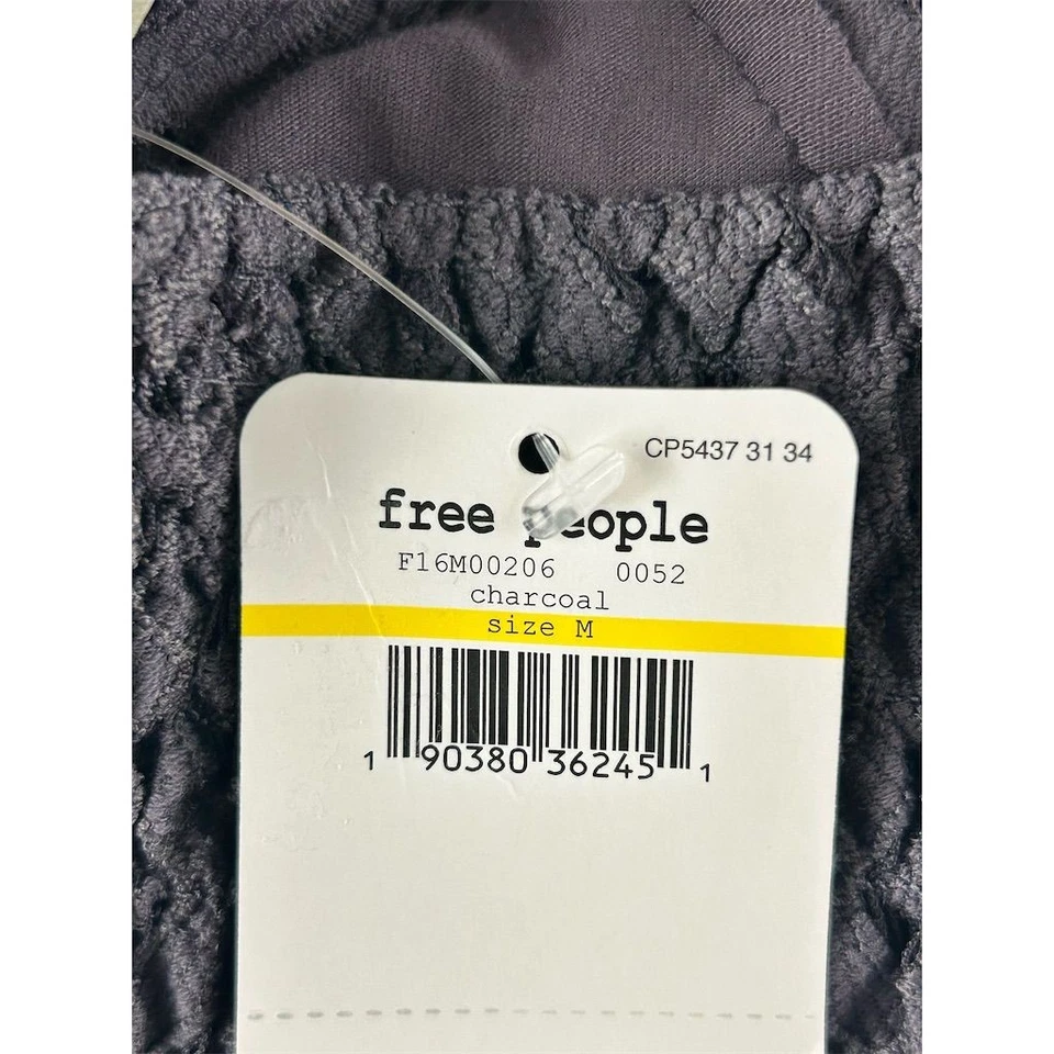 Free People Adella Bralette Women's M Gray Lace Scalloped Edges NEW - Image 4 of 4