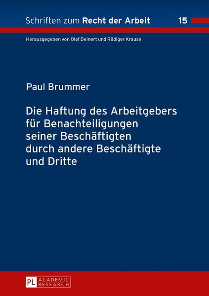 Die Haftung Des Arbeitgebers FüR Benachteiligungen Seiner BeschäFtigten Durch...-image