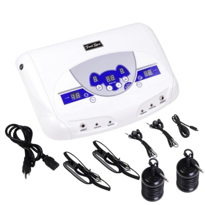 Dual Ionic Cell Detox Foot Bath Spa Machine Home Relax LCD w/ Mp3 Music Pla