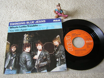 SWINGING BLUE JEANS Whole Lotta Trouble / You Win.. 1980 GER 7'' +PS RCA PB 5730