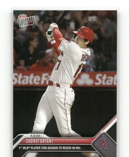 SHOHEI OHTANI 1st to 40 HRs 2023 Topps Now #647 Los Angeles Angels of Anaheim🔥