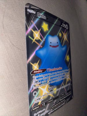 Pokemon Ex Cards Pokemon Shining Fates Shiny Ditto V Full Art Card - SV118  Ultra Rare (Near Mint) Shiny Vault Rare