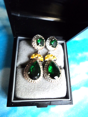 Orecchini In Argento Con Citrino Brasiliano E Topazio Bianco, 6,86 - Foto 7