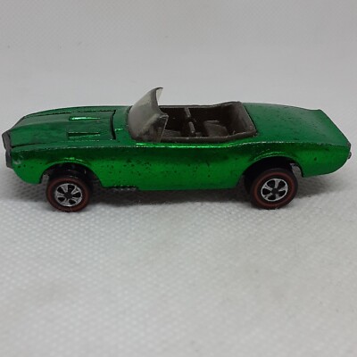 Hot Wheels Redline Custom Firebird 1968 Green Gray Interior Made