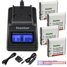 Kastar Battery LCD Fast Charger for Kodak LB-060 Kodak PixPro AZ362 PixPro AZ365