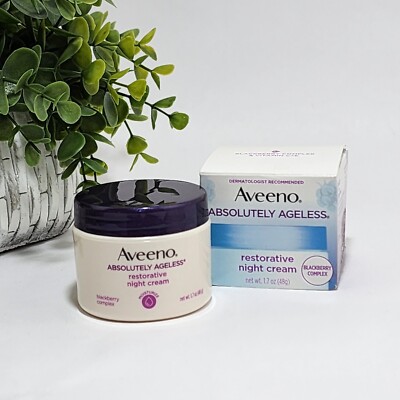 Aveeno Absolutely Ageless Restorative Night Cream Blackberry Complex 1.7 oz/48g