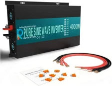 4000 Watt Pure Sine Wave Inverter DC12V to AC 120V Solar Home Power Generator RV