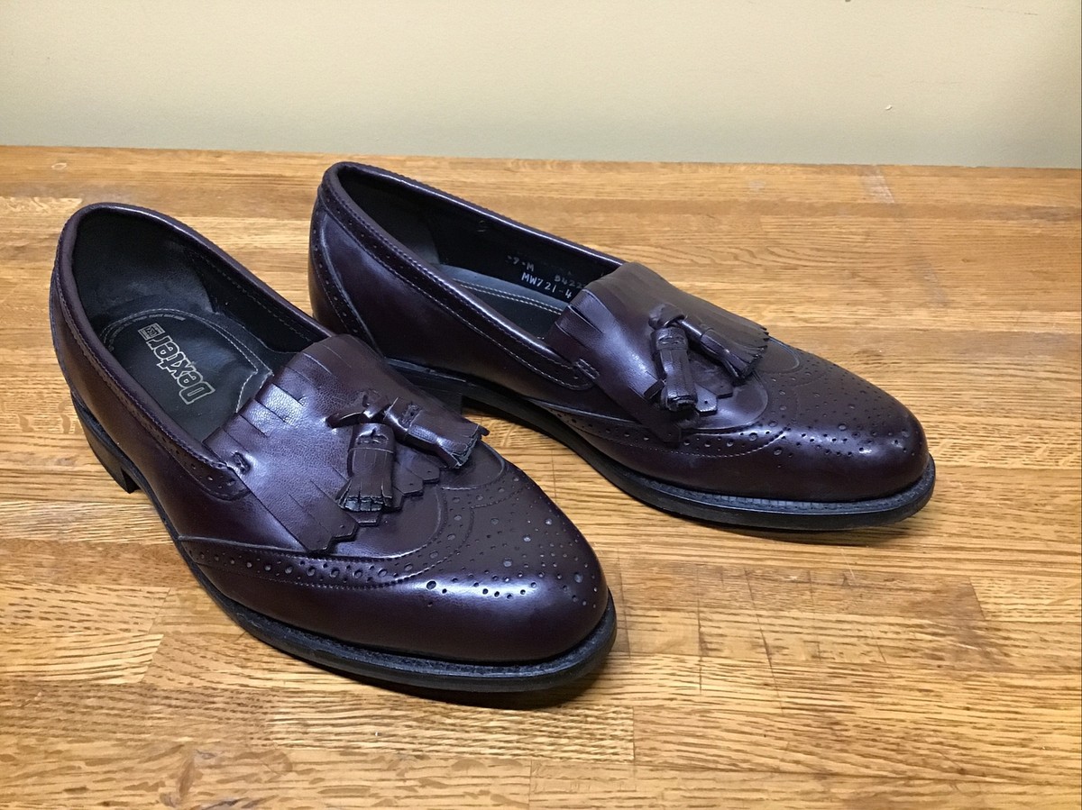 Dexter ~USA Men Burgundy Leather Wingtip~ Tassel~~Dress 