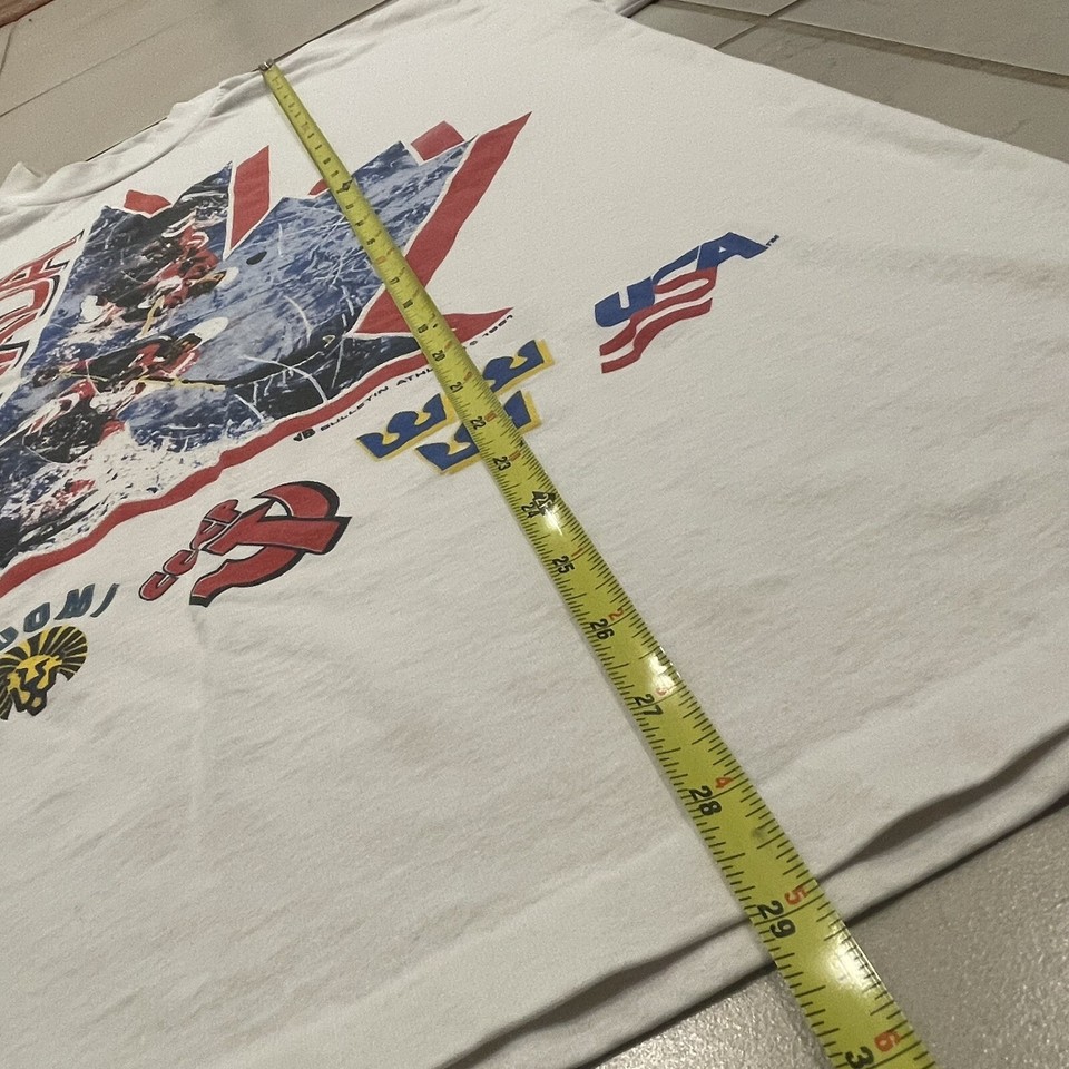 Vintage 1991 Labatt Coupe Canada Cup NHL Hockey Shirt Double Sided Size