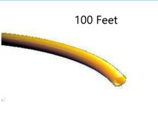 100' DCI Dental Medical Fish Tank supply Tubing, 3/8", Poly Yellow Polyurethane 