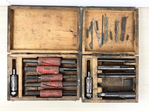 2 Boxes of 1930s Engineering Hones by Hipsleys Sydney - Sesqui 3 Speed