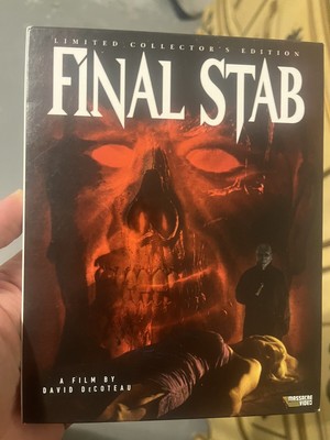Final Stab Massacre Video Blu-ray w/ Slipcover Limited Edition Like New