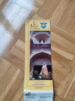 Landkarte La Antigua Guatemala Vintage 70 iger