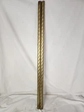 Twisted Brass Tubing Pipe Sleeves 36" x 1" OD - Bridge / Torchiere Lamp Part