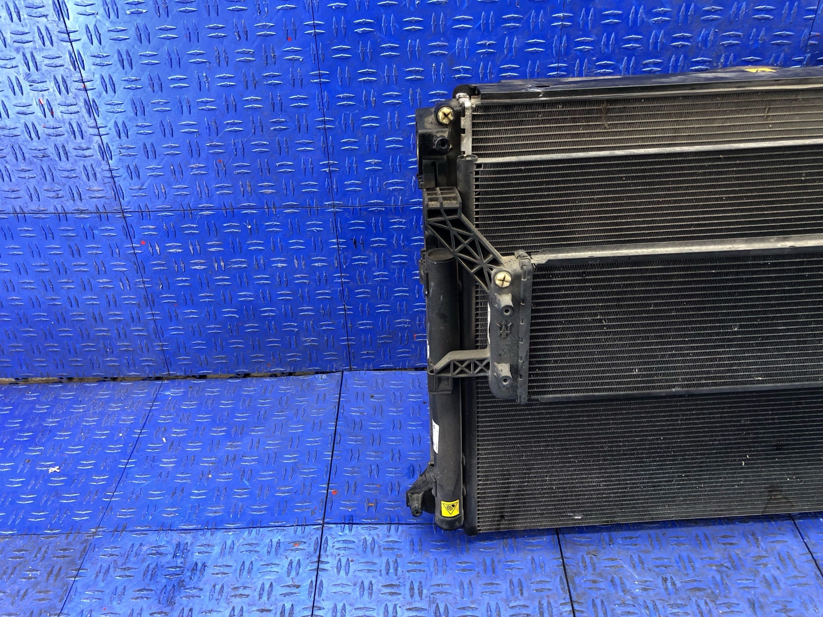 2014 2017 MASERATI QUATTROPORTE 3.0L MAIN & AUXILIARY RADIATOR CONDENSER FAN SET
