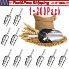 Stainless Steel Scoop Bar Ice Candy Dry Goods Popcorn Commercial Scooper 12oz