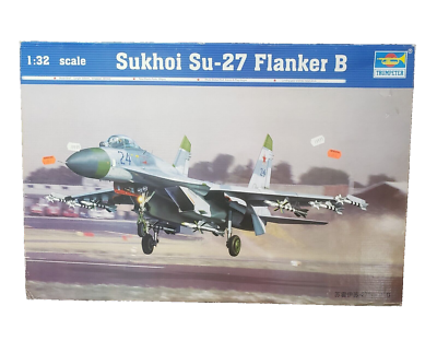 NEW Trumpeter 02224 1/32 SUKHOI SU-27 Flanker B OPEN BOX T49 | eBay