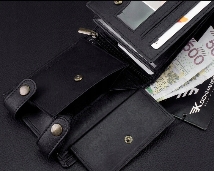 Men's Black Soft Leather Wallet with RFID Blocking Protection Credit Card Holder image 4
