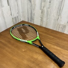 PRINCE STRIKE 110 THUNDER TENNIS RACQUET BLACK GREEN OVERSIZE TRIPLE THREAT 4