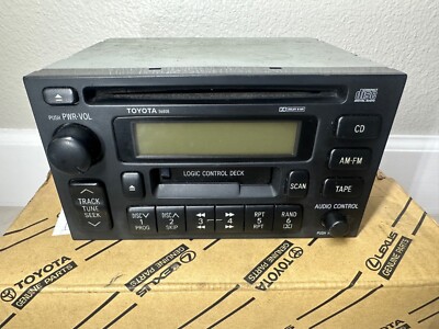1998 Toyota Supra OEM Dash Radio Stereo CD Cassette Tape 86120