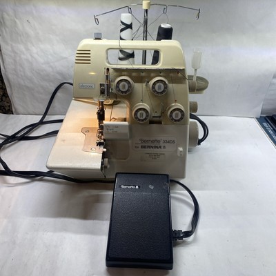 Bernina Bernette 334DS Serger Overlock 4 thread w/ Foot Control- Made In Swiss