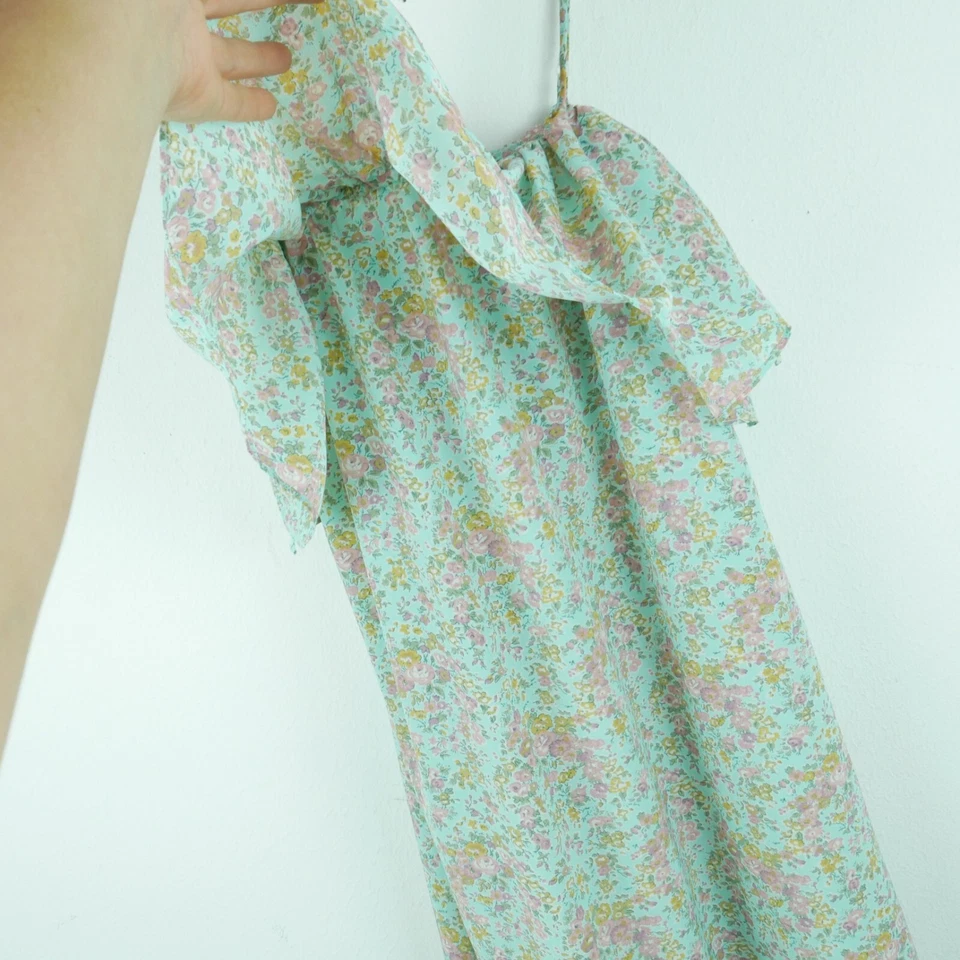 Vestido Pequeño Torn Ronny Kobo Maxi Volantes Cottagecore Ditsy Floral Pastel Femenino Foto 4 de 4