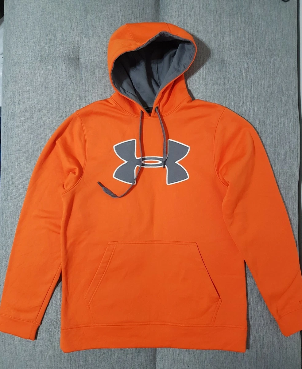 Mens orange under armour best sale hoodie