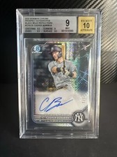 2022 Bowman Chrome Black Mojo Prospect Auto Refractor Cooper Bowman MINT 1/1