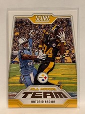 #2 Antonio Browns All Hands Team Pittsburgh Steelers 2018 Score Football Card