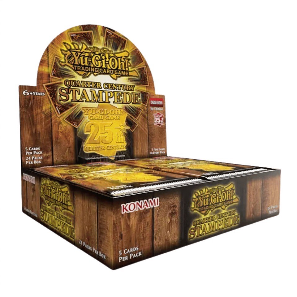 Yugioh Quarter Century STAMPEDE Booster Box 1st Edition Yugioh Quarter Century STAMPEDE Booster Box 1st Edition