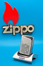 Brand New 2023 ZIPPO Lighter NFL American Football League Brilliant Chrome Case