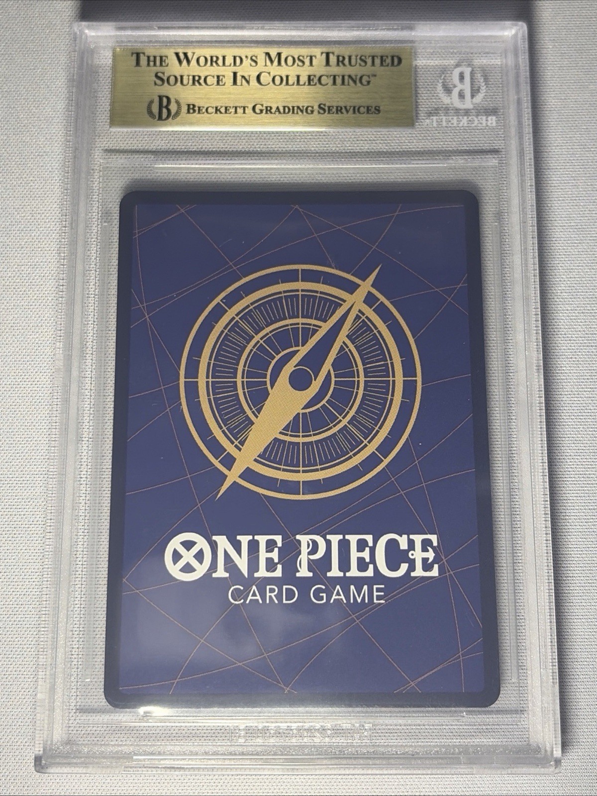 One Piece Monkey D Luffy Alternate Art OP04-090  BGS 10 view 2