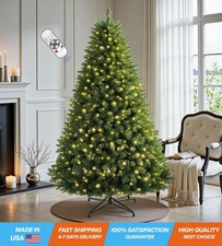 6 FT Pre-lit Christmas Tree Spruce with Remote Control, 300 Warm White...