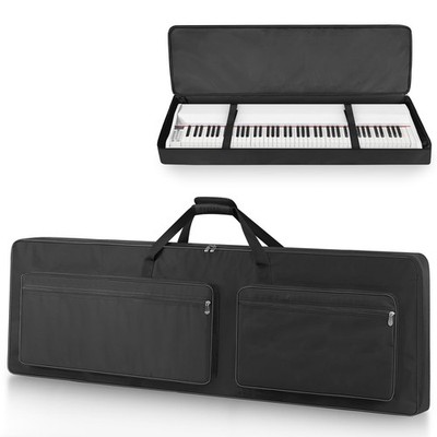 XIDIHF 88 Key Keyboard Case 53.9''x7.1''x14.6'', Portable Padded Piano Bag Ke...
