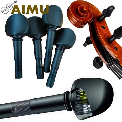 4pcs Finetune Cello Pegs 4/4 High quality Cello Mechanical geared Fine tune Peg
