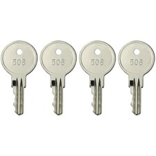 4-Pack CH506 Replacement Keys for Truck Tool Box RV Compartment Lock Silver
