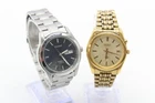 F x2 Vintage Gents Quartz Kinetic Wristwatches Inc Pulsar, Seiko 5M22-7A80 Etc