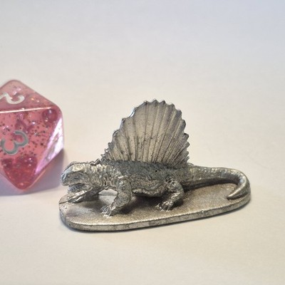Vtg 1982 Grenadier Models Dimetrodon 2201 Dinosaur Metal Mini Fantasy Lords D&D