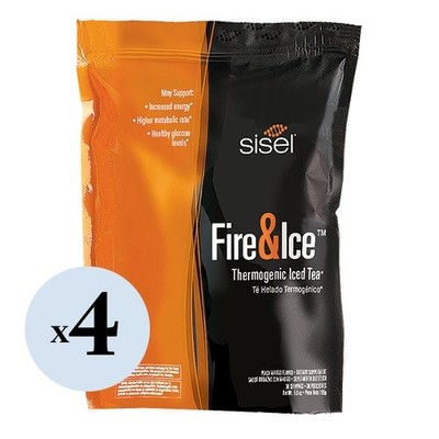 Fire & Ice Peach Mango Thermogenic Tea 4 Pack