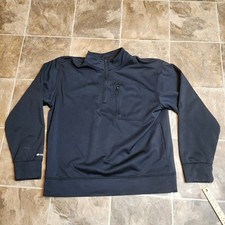 ARIAT AriatTEK Cold Series Pullover Mens Large Black Quarter Zip Sweatshirt