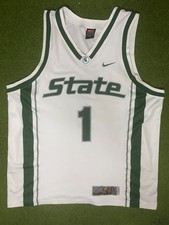 00s Michigan State Spartans - Vintage College Basketball Jersey XL